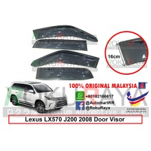 Lexus LX570 J200 (3rd Gen) 2008 AG Door Visor Air Press Wind Deflector (Extra Big 16cm Width)